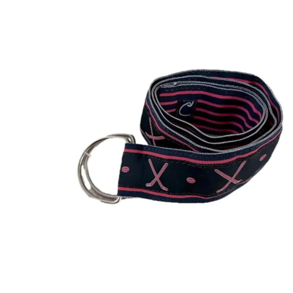 NEW Preppy Chalk Talk Sports Hockey Ribbon Belt, Small - Picture 2 of 11